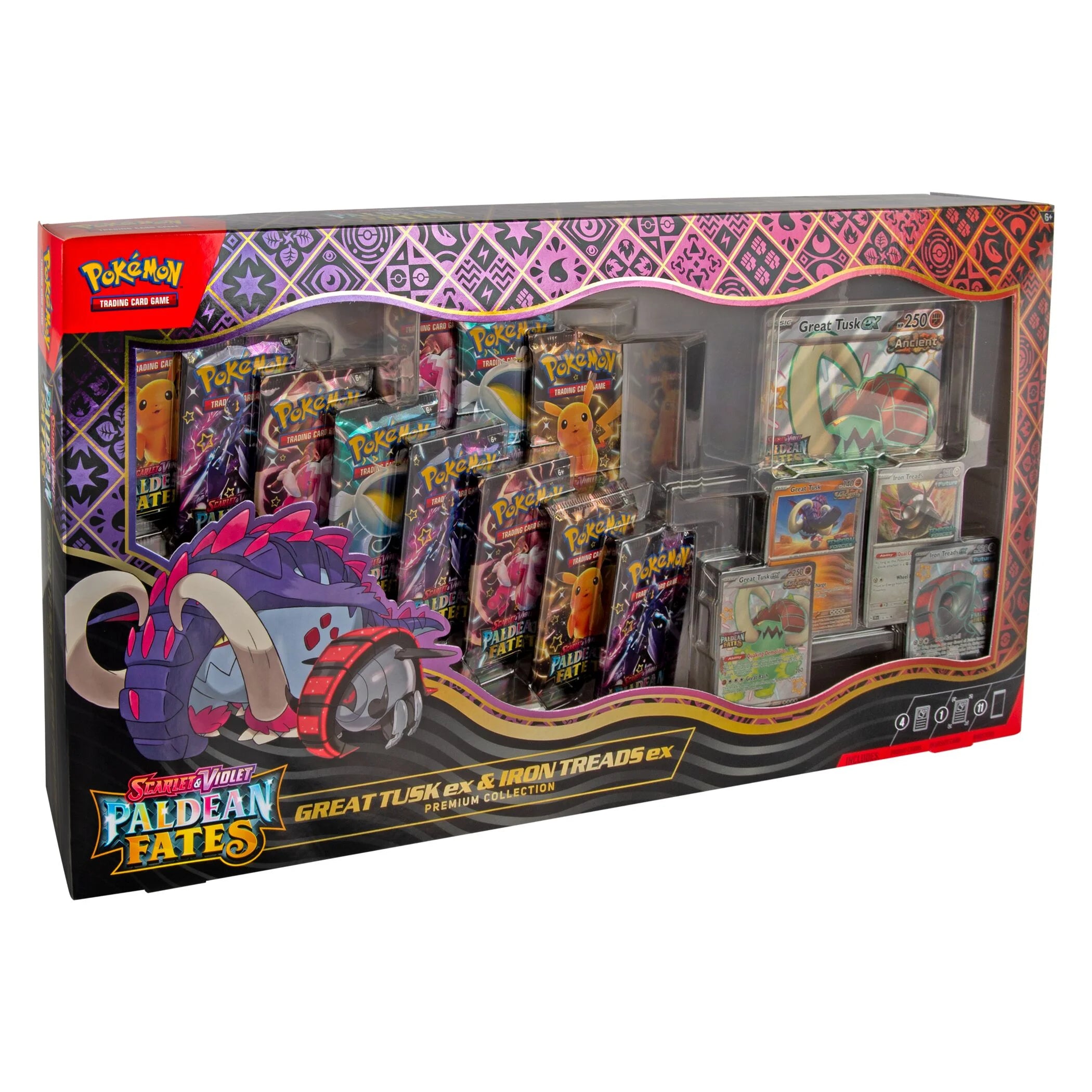 Pokémon Paldean Fates Great Tusk ex & Iron Treads ex | Sealed